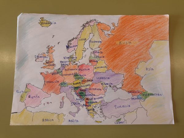 Mapa político del continente europeo. EUROPA